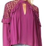 Free People Little Bit of Love Crochet Flowy Top Photo 1