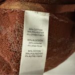 Chico's Chico’s Cardigan Women M Rust Brown Open Front Waterfall Ruffled Lace Textured Photo 6