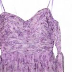 Lavender floral print Tiered Off Photo 2