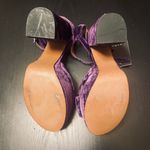 ZARA NWT Velvet Platform Sandals with Bow Detail - Women 36 (6) - Purple Photo 2