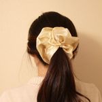 Electric Pink Metallic Jumbo Oversized XXL Scrunchie Photo 5