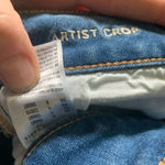 American Eagle  double button medium wash 4 short Artist crop jeans Photo 1