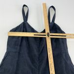 Club Monaco Jumpsuit Womens Size 10 Black Sleeveless Wide Leg Linen Blend Photo 5