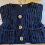 knit vest Blue Photo 0