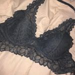 Victoria's Secret Gray Lace Halter Brallette Photo 0