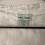 Sundance  Jasmine White Eyelet midi Dress tiered asymmetric M petite Photo 4