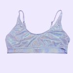 NWT Iridescent Lavender Holographic Rave Top Photo 1
