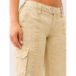 True Religion Beige Tan Bobbi Low Rise Baggy Big T Relaxed Cargo Pants Size 27 Photo 2