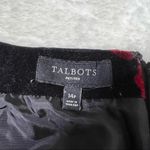Talbots  Black and Red Floral Velvet Pencil Skirt Photo 9