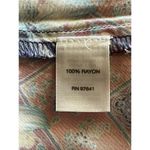 J. JILL Handkerchief Hem Top Sz S Womens Paisley Satin Tunic Blouse Classic Pink Photo 6