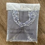 Victoria's Secret  PINK Blue Floral Weekender Mesh Tote Beach Gym Travel Zip Bag Photo 4