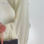 House Of CB  Valentina Asymmetric Cutout One-Shoulder Midi Dress in Ivory XS NWT Photo 9