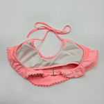 Victoria's Secret  Orange Lace Padded Bikini S Top Halter Swimwear Small Photo 1