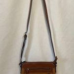 st. john's bay  Tote Shoulder Crossbody Bag Purse Brown Tan Zip Pocket Women Photo 5