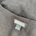 Nicole Miller Original  Black Linen Minimalist Mini Shirt Dress Photo 7