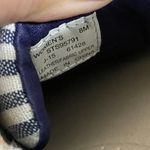 Sperry Women's Topsiders Women's 8M Blue Leather/Linen Canvas Close Toe Shoes Photo 12