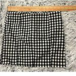 Free People ‎ Black White Checkered Skirt Size 8 Photo 6