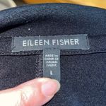 Eileen Fisher  Womens Asymmetrical Zip Jersey Knit Biker‎ Moto Jacket Black Large Photo 5