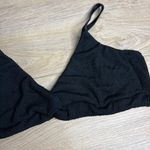 Good American NWOT  Crinkle Always Fit Twist BikiniTop Black Size‎ 6 3XL Photo 4