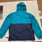 Vintage 90s Black Ice Colorblock Anorak Jacket L Teal Windbreaker Ski Snow 38760 Blue Size L Photo 1