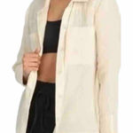 Johnny Was  Calme Double Pocket Shacket Cotton Women’s Cream Size XS Photo 0