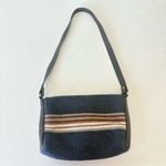 El Paso Blue Wool Shoulder Bag Southwestern Native Festival Aztec Purse 10”x7.5” Photo 2