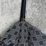 Anthropologie Anthro Elevenses Jumpsuit Women 2 Petite Blue White Geometric Remy Crop Wide Leg Photo 4