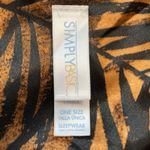 Vintage 90s Simply Basic Zebra Safari Print Orange Caftan Sleepwear Maxi Dress Size L Photo 10