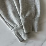 Monrow Poplin Mix polo Sweatshirt tennis academia white heather gray Sz Small Photo 7