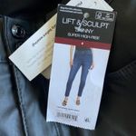 NEW SOFIA JEANS Lift & Sculpt Skinny Super High Rise Faux Leather Pants Black 4 Photo 3