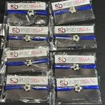 J456 Bulk Bundle of 8 NWT Sporty Bella Adjustable Soccer Bracelets Blue Photo 0