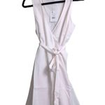 ANDIE NWT Wrap Dress Coconut (White) Flowy Sleeveless V Neck Self Tie Waist L Photo 0