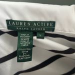 Ralph Lauren Lauren Active Striped Quarter Zip Polo Shirt White Size L Photo 5