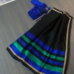 Indian pakistani jamdani type party wear sari with blouse Multiple Photo 0