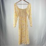 NWT RESA‎ Emma Floral Midi Dress in Orange Size Medium Photo 3
