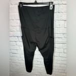 POSHDIVAH Women's Maternity Leggings Over The Belly‎ Pregnancy Activewear large Black Photo 3