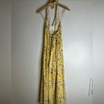 corey‎ lynn calter 10 Yellow Floral Halter Maxi Silk Dress CP0492 Photo 1