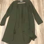 On The Road Boutique  green olive duster kimono sz small Photo 4