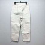 H&M Abercrombie & Fitch The Dad High Rise Jeans Ankle 28/6 Cross Over Waist Raw Hem Photo 4