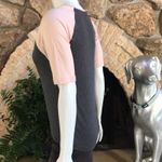 Derek Lam 10 Crosby  Gray Pink Viscose Logo Short Sleeve Shirt Women's Size S Photo 2