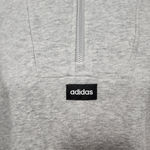 Adidas  gray gradient lavender three stripe quarter-zip crop sweatshirt size large Photo 4