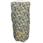 CAbi Positano Layered Tank Top Womens L Blue Yellow Floral Chiffon Feminine Boho Photo 3