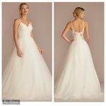 David's Bridal Gorgeous David’s Bridal Tulle Organza Tie Back Wedding Gown! Photo 1