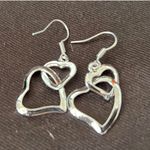 Boutique Silver Hearts Fashion Dangle Earrings Photo 1