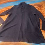 Eileen Fisher Wool open front draped Cardigan sweater Brown XL Photo 4