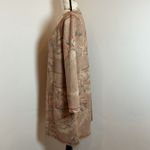 Solitaire  Sheer Floral Duster Cardigan Brown Boho Artsy Layering Size M Photo 1