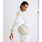 Madewell  MWL Oversized Raglan Sweatshirt Green, 100% Cotton, Size XS Photo 1