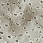 DKNY  Jeans White Top with Eyelet Puff Sleeves Photo 4