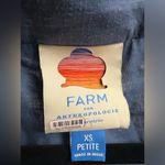 Farm Rio  $320 Flounce Long Sleeve Embroidered Maxi Dress Blue White Linen Blend Photo 5