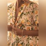 Anthropologie Lemon Print Pajama Set Short Sleeve Shorts Pockets Floral Size XS Photo 6